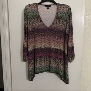 Karen Kane Multicolor Knit Top